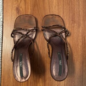Zara Metallic Brown Women's Sandals